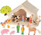 Holztiger 80612 Puppenhaus, Stall & Weihnachtskrippe aus Holz, montiert, 54 × 37,4 × 31,8 cm – ideal kombinierbar mit Holztieren & Tierfiguren