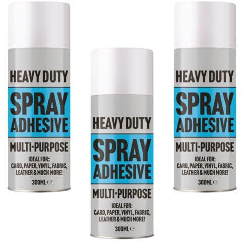Carpet Adhesive Glue Spray Leather Foam Card Art Craft Fabric Strong Heavy Duty (Pake Of 3 95404)