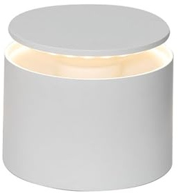 Zafferano, Push-Up, Lampada da Tavolo Ricaricabile e Senza Fili con Controllo Touch, Utilizzabile anche come Lampada da Esterni, Dimmer, 2200-3000 K, Altezza 80-100 cm, Colore Bianco