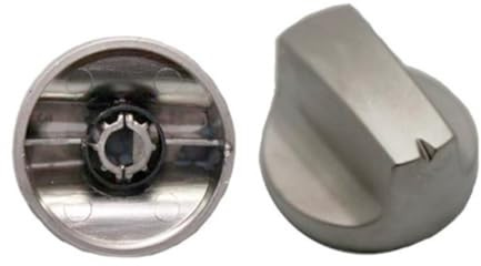 Mando metalizado compatible con horno Teka HE510 (eje 6 mm) 61004111