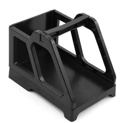 Etikettenhalter, Kleiner Etikettenständer für Thermoetikettendrucker, Etikettenaufwickler, Drucker Rollenständer, Mobile Thermo Etikettenhalter, Zubehör für Desktop-Etikettendrucker, Schwarz