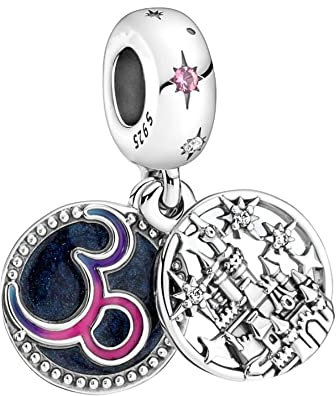 Wedanor Il castello dondola Charm per bracciali, ciondoli in argento 925, perline per collane, per la festa della mamma, compleanno, regalo di Natale