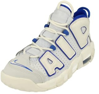NIKE Air More Uptempo GS Trainers FN4857 Sneakers Shoes (UK 4.5 us 5Y EU 37.5, Summit White Racer Blue 100)