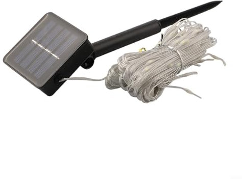 Hasaller Solar Umbrella Light String Garden Sunshade Umbrella Light Strip Colored Light Solar Parasol Lights LED Garden Umbrella String Lights with Remote Control for Patio Outdoor Decor(White Light)