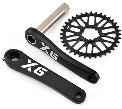 HZXQCVB 170/175mm Mountainbike-Kurbelgarnitur Kurbelarm-Satz Aus Aluminium-Legierung Kompatibel Mit 32T/34T/36T/38T/40T/42T/44T/46T/48T GXP Kettenblatt(Without BB,175mm-36T)