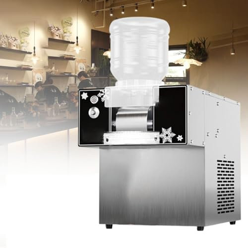 Máquina comercial de hielo en forma de copo de nieve, máquina para hacer conos de nieve eléctrica con máquina para raspar hielo y disipación de calor para panaderías y cafeterías,360W