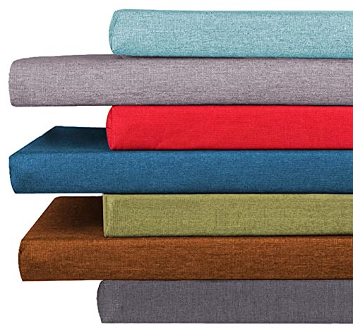 Genérico Cojín para Banco de Exterior de 2 o 3 plazas, 80/100/120/150 cm de Largo, cómodo cojín para Columpio de jardín y Patio, Beige, 120 x 35 x 3 cm, Ideal para Comer en Interiores y Exterior