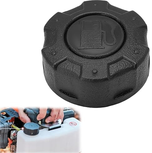 Tankdeckel für Rasenmäher Kompatibel Al-Ko PRO 140 /QSS OHV, PRO 160 /QSS OHV, Loncin Motoren, Stiga Tankstutzen Durchmesser 45mm Tankverschluss Rasenmäher, Rasenmäher Ersatzteile 1708700940001