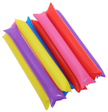 Mikinona 30 Piezas Palos de Animación Inflables Auto Sellables para Eventos Deportivos y Fiestas Generadores de Ruido para Animar Partidos y Celebraciones Surtido de Colores Accesorios