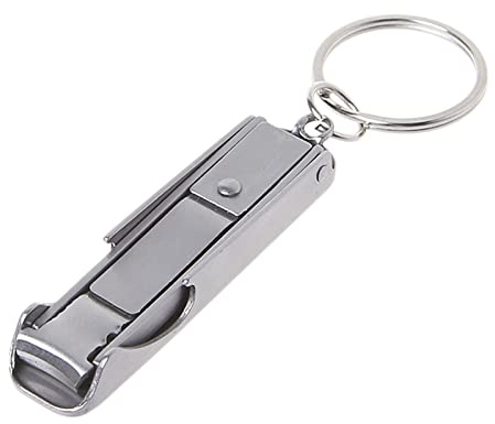 MZRAN Schlüsselanhänger, multifunktional, 2-in-1, Werkzeug für Kette, Nagelschneider, Flasche, Outdoor, Multifunktions-Schlüsselanhänger