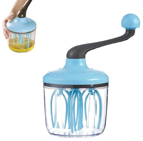 Distributeur de Crème Chantilly Manuel - Batteur type Émulsionneur avec Base Antidérapante plus Fouet Ergonomique pour Œufs et Desserts Maison Outil de Pâtisserie Rapide et
