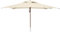 anndora® Sonnenschirm 3 x 4 m eckig Terassenschirm Holz Gestänge - Natural