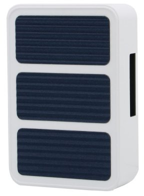 REV Ritter 514860555 Türklingel mechanisch 29 mit 2 Melodien, 230 V, weiß/blau