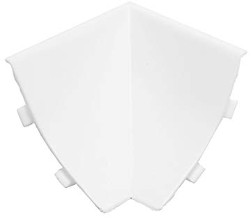 DQ-PP WINKELLEISTE INNENECKE – Weiss – 23 x 23mm – PVC – Küchenleiste Arbeitsplatte Abschlussleiste Leiste Küche Küchenabschlussleiste Wandabschlussleiste Tischplattenleisten