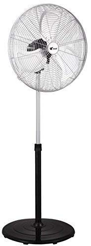 Thulos Ventilateur de pie 20 | Ventilateur Industriel | Potencia 160W | 3 Velocidades | Altura réglable 142cm | Melálico | Base circulaire muy estable | Ventilateur muy potente y duradero