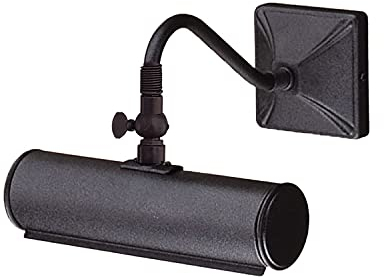 Licht-Erlebnisse Jugendstil Bilderleuchte GAMBAR 3 B:19cm Schwarz Metall Wandlampe elegant verstellbar Antik Design Lampe