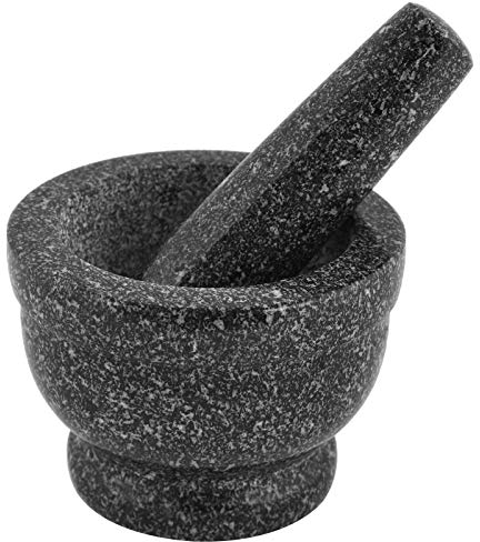 Albert Austin Pestle and Mortar Set Large Capacity Decorative Granite Stone Bowl and Grinder Hand Crusher Mortar And Pestle for Grind Spices, Powder Pesto, Mash Herbs, Crush Pills