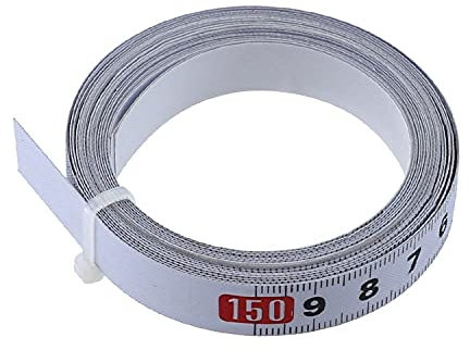 GatherTOOL 1-5M Self Adhesive Metric Scale Ruler Stainless Steel Meter Track Tape Measure Rust-Proof Durable And Wear-Resistan Ruler (Color : 3M L-R)