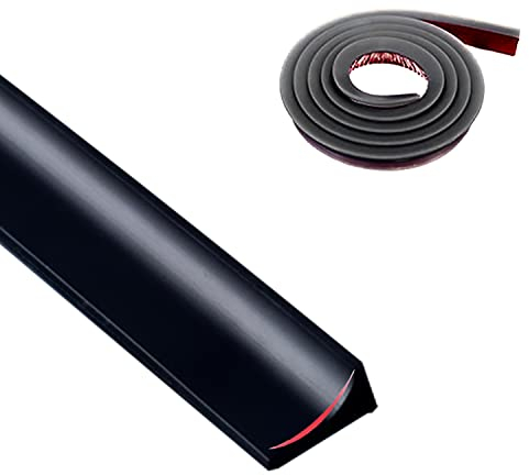 6M*20MM Noir Joint Porte de Etancheite Douche, Joint Plan de Travail Cuisine, Barriere de Joint Porte Douche, Maintient L'Eau Dans Le Seuil, pour La Séparation Humide Et Sèche