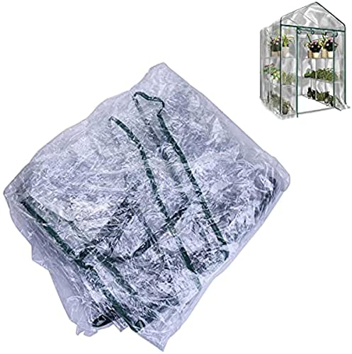 Wetter Kunststoff Gewächshausabdeckung - Gewächshausabdeckung | Abdeckung für Gewächshaus Tomatenhaus Gewächshaus | Wasserdicht PVC Transparent Anzuchtkasten Ersatzfolie | 143 x 143 x 195 cm (B:143 x