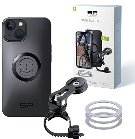 SP CONNECT Bike Bundle II | SPC+ | kompatibel mit iPhone 14/13 | Handyhalter für Fahrradlenker | Mountainbike Rennrad Handy Halterung