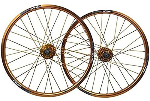 ZECHAO 20-Zoll-Fahrrad-Rad, Doppelschicht-Legierungs-Felgen-Scheibenbremse Schnelle Freisetzung 7 8 9 10 Geschwindigkeit 32H Bike-Radsatz Wheelset