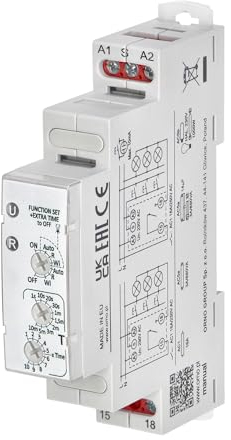 Miratic Interrupteur Temporisé Commutateur Automatique d'Escalier 7 Modes de Fonctionnement