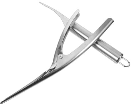 IMIKEYA Éplucheurs De Crevettes INOX 2 Pièces, Coupe-Fil à Crevettes Portable, Acier Inoxydable, Usage Quotidien Ménager Et Camping, Outil Ergonomique Polyvalent pour Nettoyage Facile Et Rapide