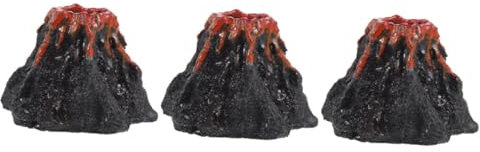 BESPORTBLE 3 Stücke Volcano Aquarium Ornamente Mini Volcano Statue Harz Handwerk Garten Dekoration Für Home
