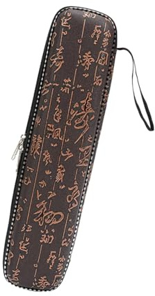 Amagogo Bambusflötentasche, Flötentragetasche, Geschenkzubehör für Flötenspieler und Musiker, tragbare Flötenhülle, Aufbewahrungstasche für Flöten, M