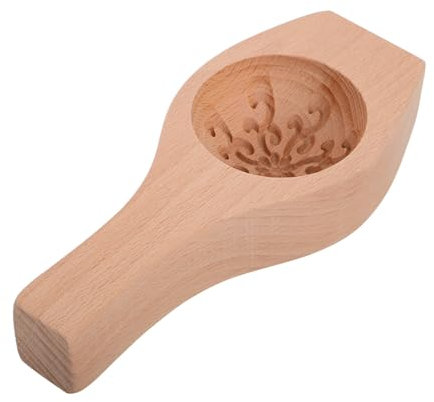 Ciieeo Wooden Pastry Mold DIY Baking Press Mold for Steamed Buns Dumplings Flower Shape Cutter for Traditional Chinese Desserts