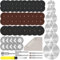 Celepoir Metal Cutting Discs Set, 98 Pcs Metal Cutting Discs, Saw Blades for Rotating Tools, Mini Circular Saw Blades with 1/8 Shank, Diamond Cuts Disc for Cuts Wood, Plastic, Metal