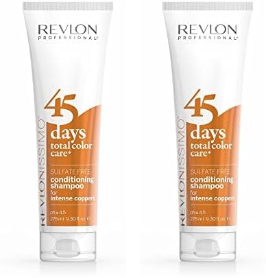 REVLONISSIMO 45 Days Total Color Care – Conditioning Shampoo INTENSE COPPERS, 275 ml, Farbschutzshampoo für kupferfarbenes Haar & intensive Farbe, Pflegeshampoo für mehr Farbintensität
