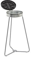 eurokraft basic | Müllsackhalter mit Abfallsäcken | Volumen 120 l, 10 Rollen à 25 Stk, Deckel schwarz, Abfallsäcke schwarz