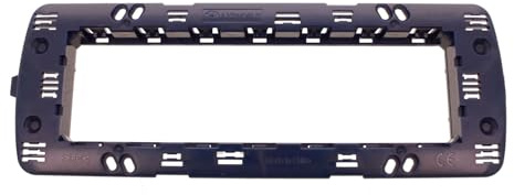 1 Pezzo Supporto Telaio Compatibile con Bticino Living International e Living Light, 7 Moduli Per Scatola 506/507, Serie MBL, Colore Blu