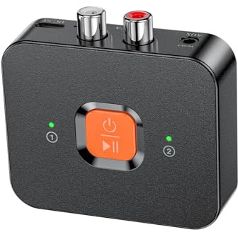 Adattatore audio Bluetooth 6.0, ricevitore adattatore audio senza fili, RCA/AUX