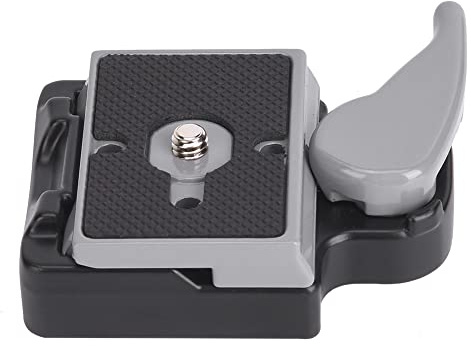 Quick Release Tripod Plate Durable Aluminum Alloy Camera Mount Base Compact Rotating Fast Loading Quick Operation Safe for SLR Camera