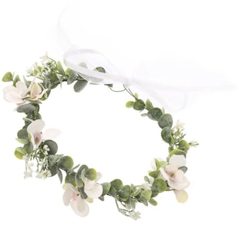 Hoement Haarschmuck Eukalyptus Brautstirnband aus Beflocktem Material Leichter und Bequemer Haar Accessoire für Festliche Bankette und Kreative Hochzeitsdekoration