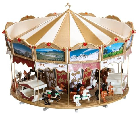 Faller Barnkarusell modellbyggsats med 158 delar Ø 121 x 90 mm I modelljärnväg tillbehör H0 I modelljärnväg H0 Kirmes barnkarusell, olika