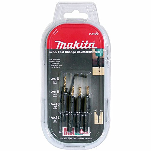 Makita P-51954 4 Piece Countersink Set