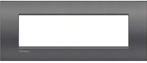 Bticino Placca Livinglight Air 7 Moduli, Grigio