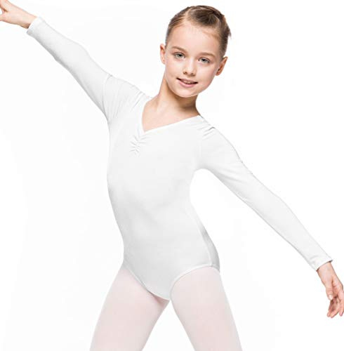 Arabesque Langarm Lycra Mädchen Ballettanzug Body Leotard Dance Trikot Turnanzug Mirta