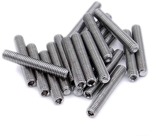 Lot de 10 vis sans tête à six pans creux M8 (8 mm x 40 mm) en acier inoxydable (A2)