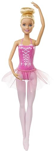 Barbie You Can Be Anything Series, Ballerina, Puppe Ballerina mit blonden Haaren und rosa Tutu, inkl Puppe, Geschenk für Kinder, Spielzeug ab 3 Jahre,GJL59