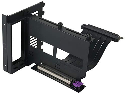 Cooler Master Master Accessory Vertical Graphics Card Holder Kit Version 2 with Premium Riser Cable PCI-E 3.0 x16-165mm, Compatible with All Standard ATX Chassis (MCA-U000R-KFVK01)