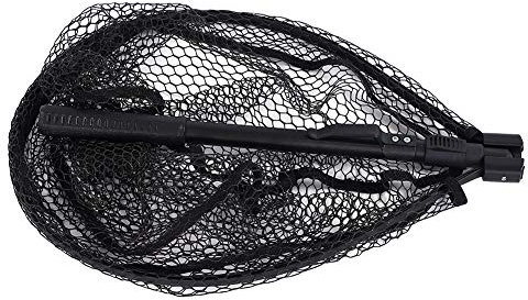 Epuisette à Main en Alliage d'aluminium, Portable, Filet de Pêche Flottant, Noir, plplaaoo