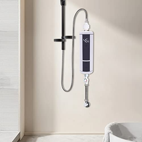 HarBin-Star Mini Elektronischer Durchlauferhitzer Warmwasserbereiter Elektrisch Instant Klein Durchlauferhitzer mit LED Temperaturanzeige 220v 3500W