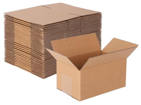 ZMCYN 40 Pack 6x4x3 inch Shipping Boxes, Corrugated Cardboard Mailer Boxes | Small Mailing Packing Boxes for Shipping, Packing, Storage