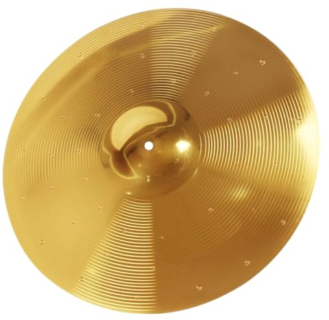 Abaodam Becken für Schlagzeug 14 Crash-becken Gerader Aufhänger Leicht Einfach Zu Verwenden Zum Üben