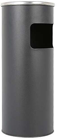 Dejaoo Poubelle en Acier Inoxydable 30L avec Seau Intérieur Cendrier sur Pied pour Hôtel, Jardin, Extérieur, Supermarché